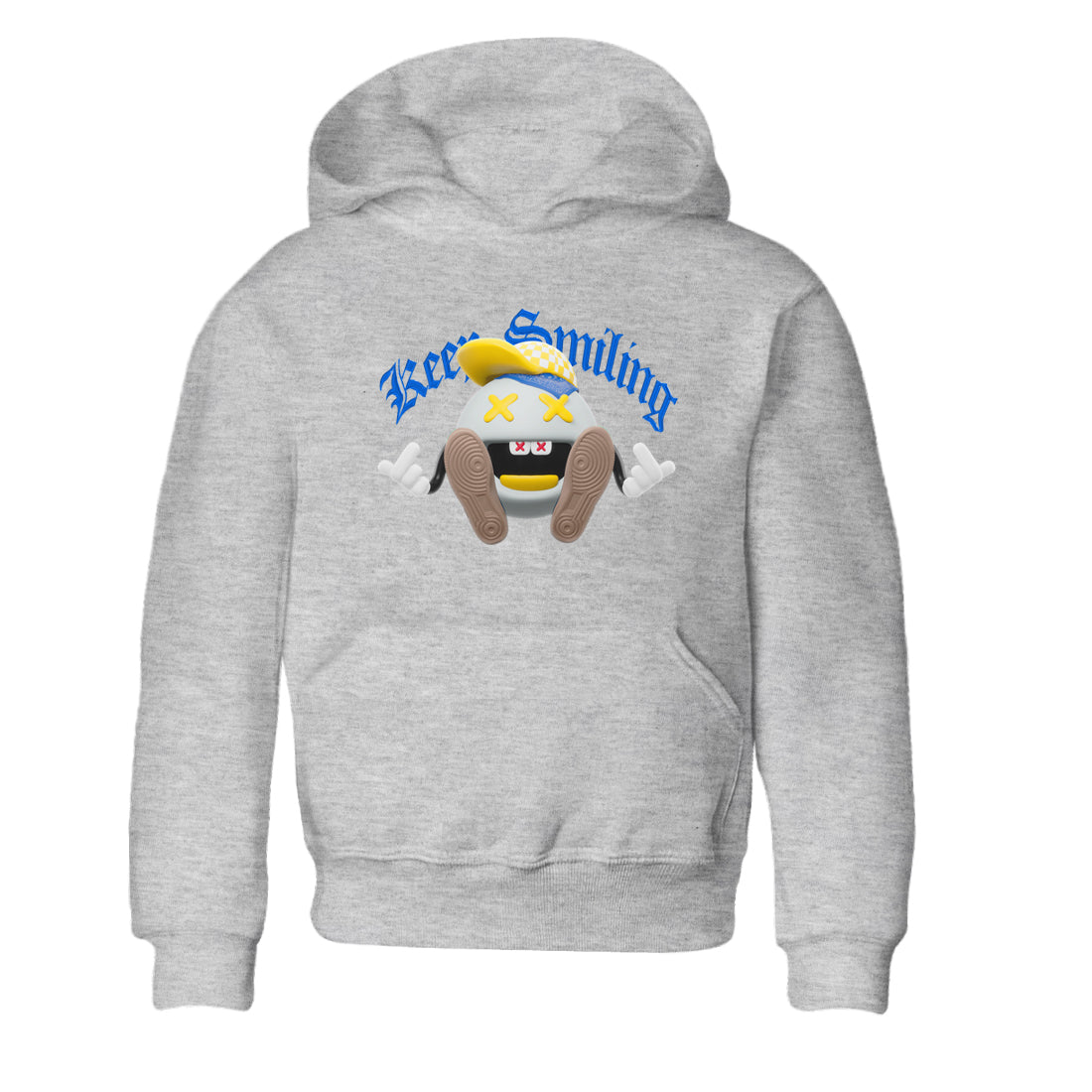 1s Travis Scott Canary shirt to match jordans Keep Smiling sneaker tees Air Jordan 1 Travis Scott Canary SNRT sneaker release tees baby toddler Heather Grey 2 cotton Shirt