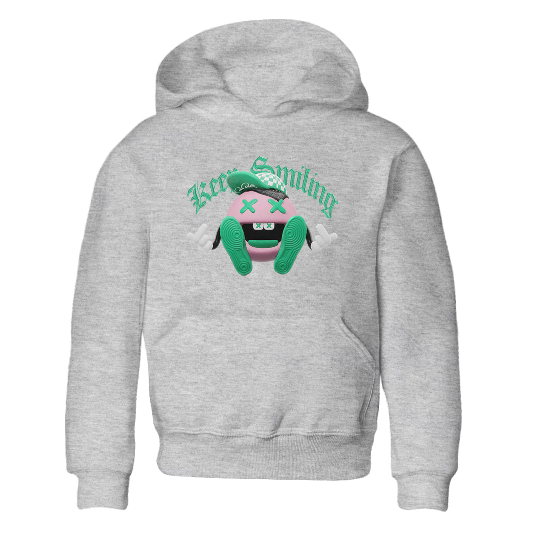 Dunk Low Medium Soft Pink Malachite shirt to match jordans Keep Smiling sneaker tees Dunk Medium Soft Pink Malachite SNRT sneaker release tees baby toddler Heather Grey 2 cotton Shirt