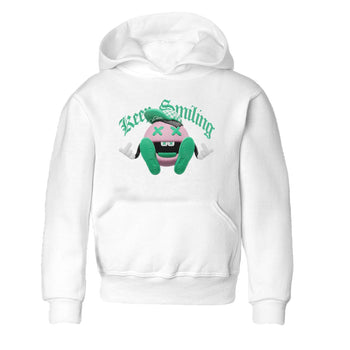 Dunk Low Medium Soft Pink Malachite shirt to match jordans Keep Smiling sneaker tees Dunk Medium Soft Pink Malachite SNRT sneaker release tees baby toddler White 2 cotton Shirt