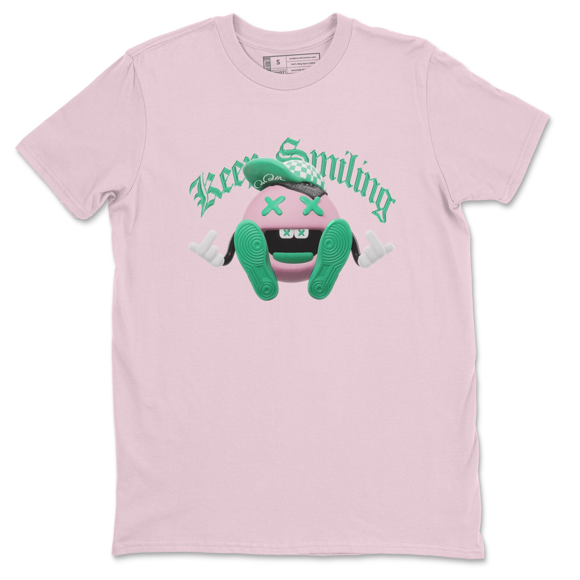 Dunk Low Medium Soft Pink Malachite shirt to match jordans Keep Smiling sneaker tees Dunk Medium Soft Pink Malachite SNRT Sneaker Release Tees unisex cotton Pink 2 crew neck shirt