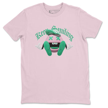 Dunk Low Medium Soft Pink Malachite shirt to match jordans Keep Smiling sneaker tees Dunk Medium Soft Pink Malachite SNRT Sneaker Release Tees unisex cotton Pink 2 crew neck shirt