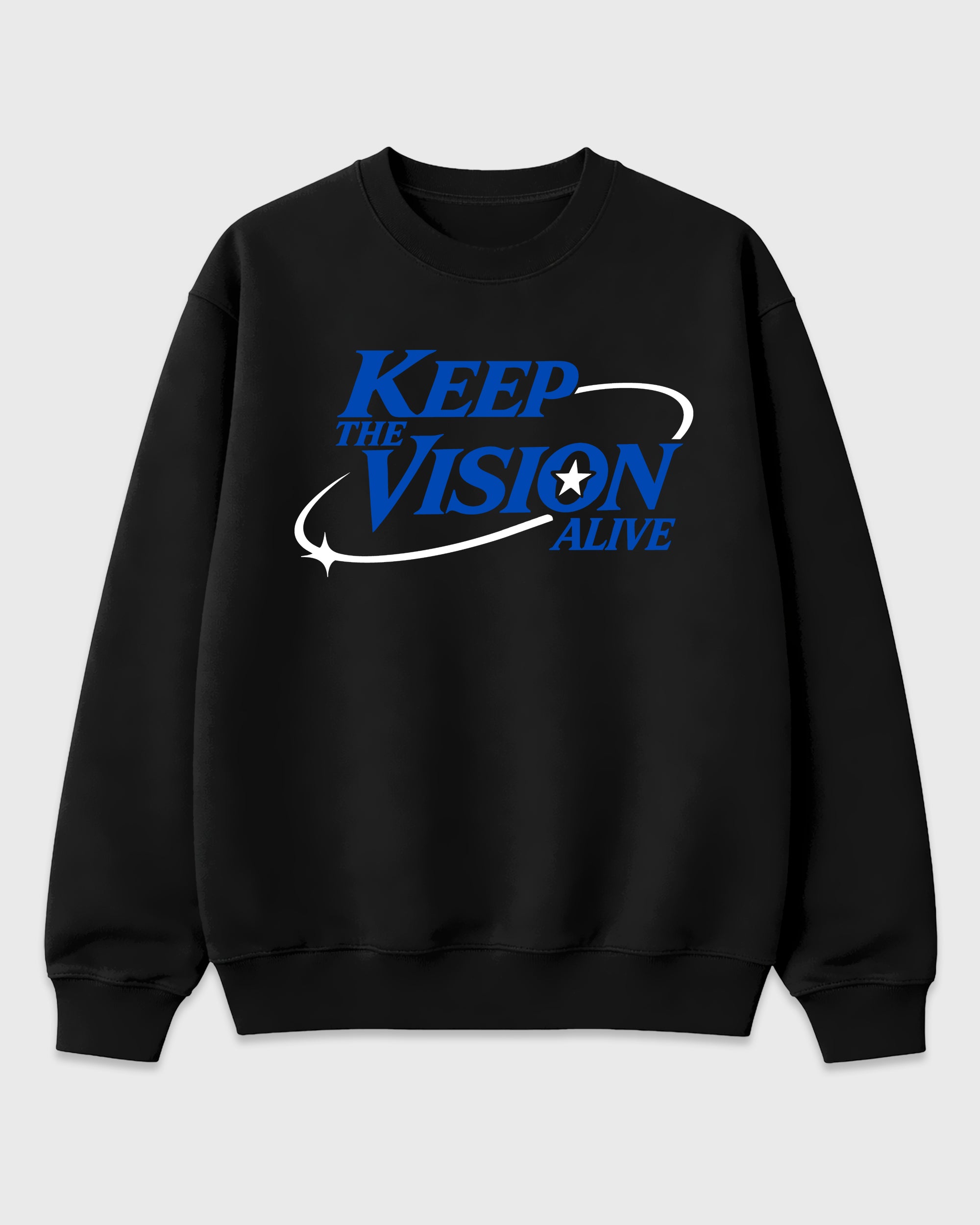 Keep The Vision Alive Graphic T-Shirt featuring original streetwear artwork designed to match the Air Jordan 1 Royal. Black 2 Graphic Tee.