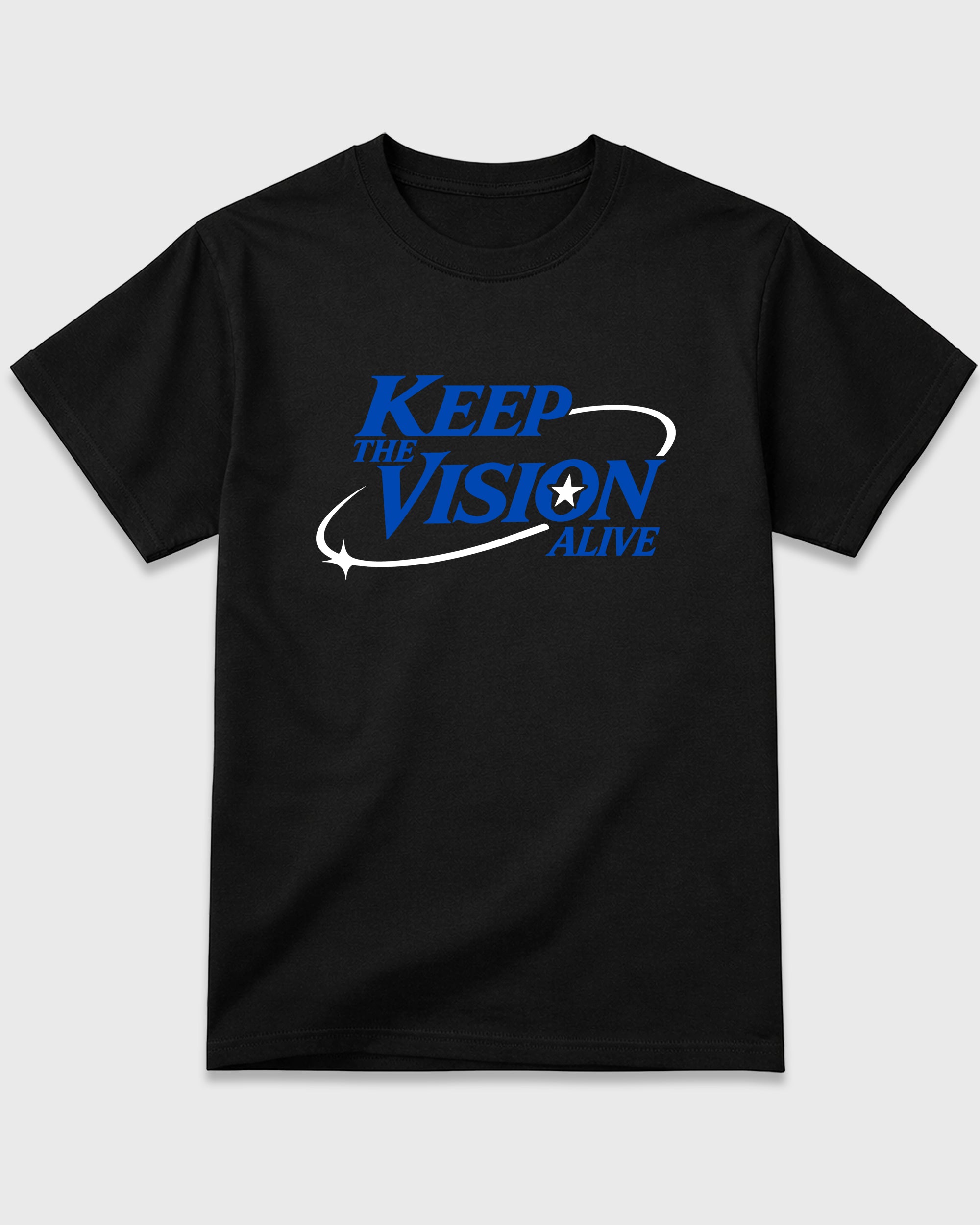 Keep The Vision Alive Graphic T-Shirt featuring original streetwear artwork designed to match the Air Jordan 1 Royal. Black 2 Graphic T-Shirt.