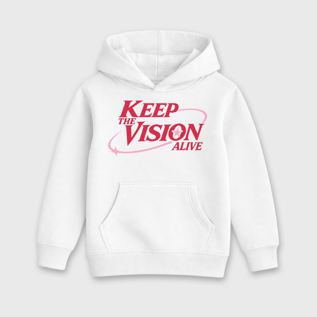 Keep The Vision Alive affordable baby and kids t-shirt designed to match the Air Jordan 1 Travis Scott Tropical Pink, featuring coordinated White 2 options for the perfect little sneakerhead streetwear look.