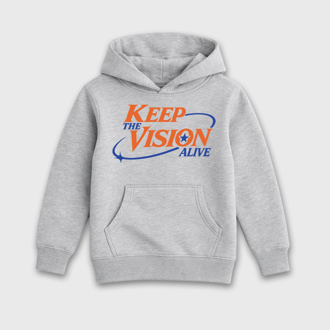 Keep The Vision Alive affordable baby and kids t-shirt designed to match the Air Jordan 3 Knicks, featuring coordinated Heather Grey 2 options for the perfect little sneakerhead streetwear look.