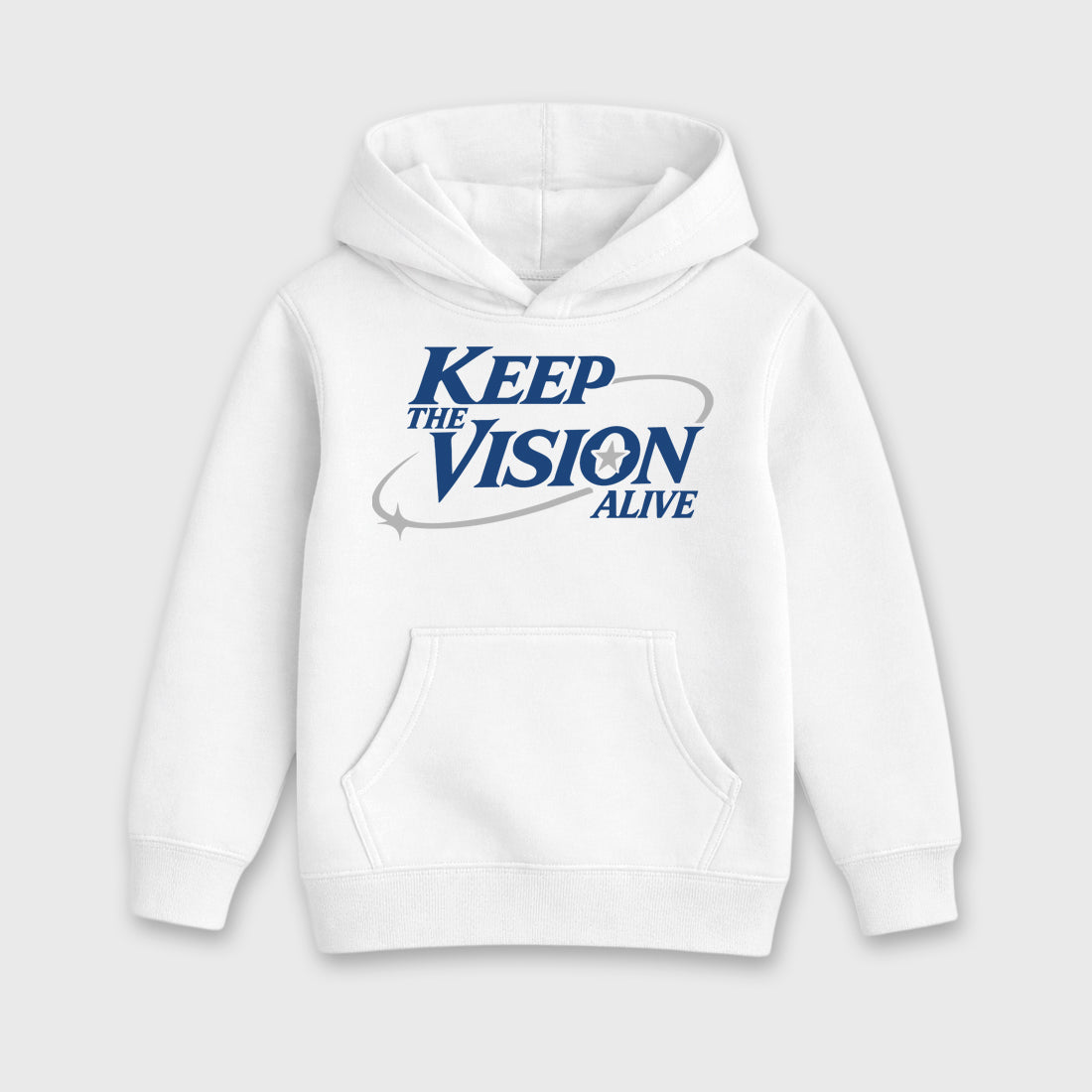 Keep The Vision Alive affordable baby and kids t-shirt designed to match the Air Jordan 3 True Blue, featuring coordinated White 2 options for the perfect little sneakerhead streetwear look.