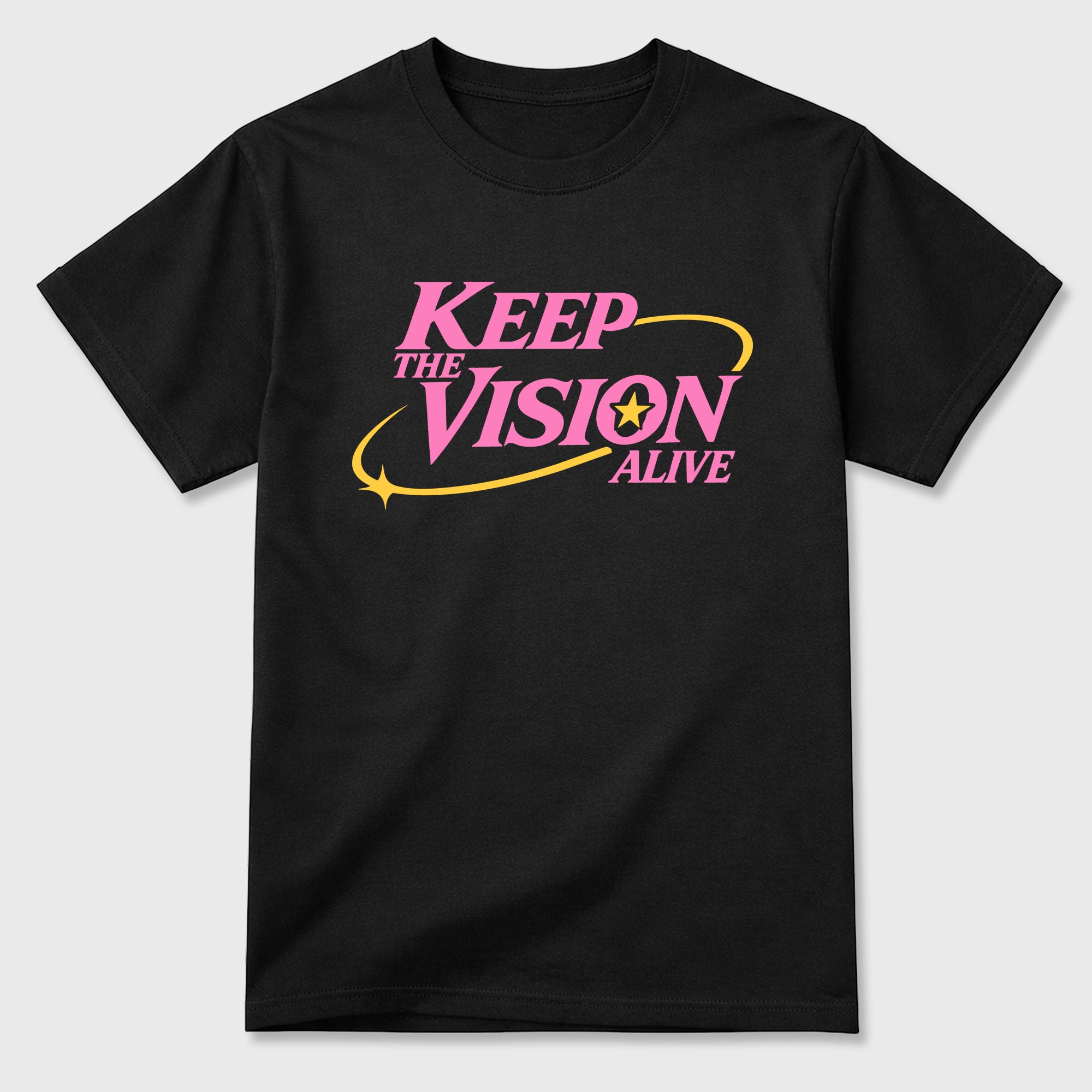 Keep The Vision Alive Graphic T-Shirt featuring original streetwear artwork designed to match the Air Jordan 4 Comic. Black 2 Graphic T-Shirt.