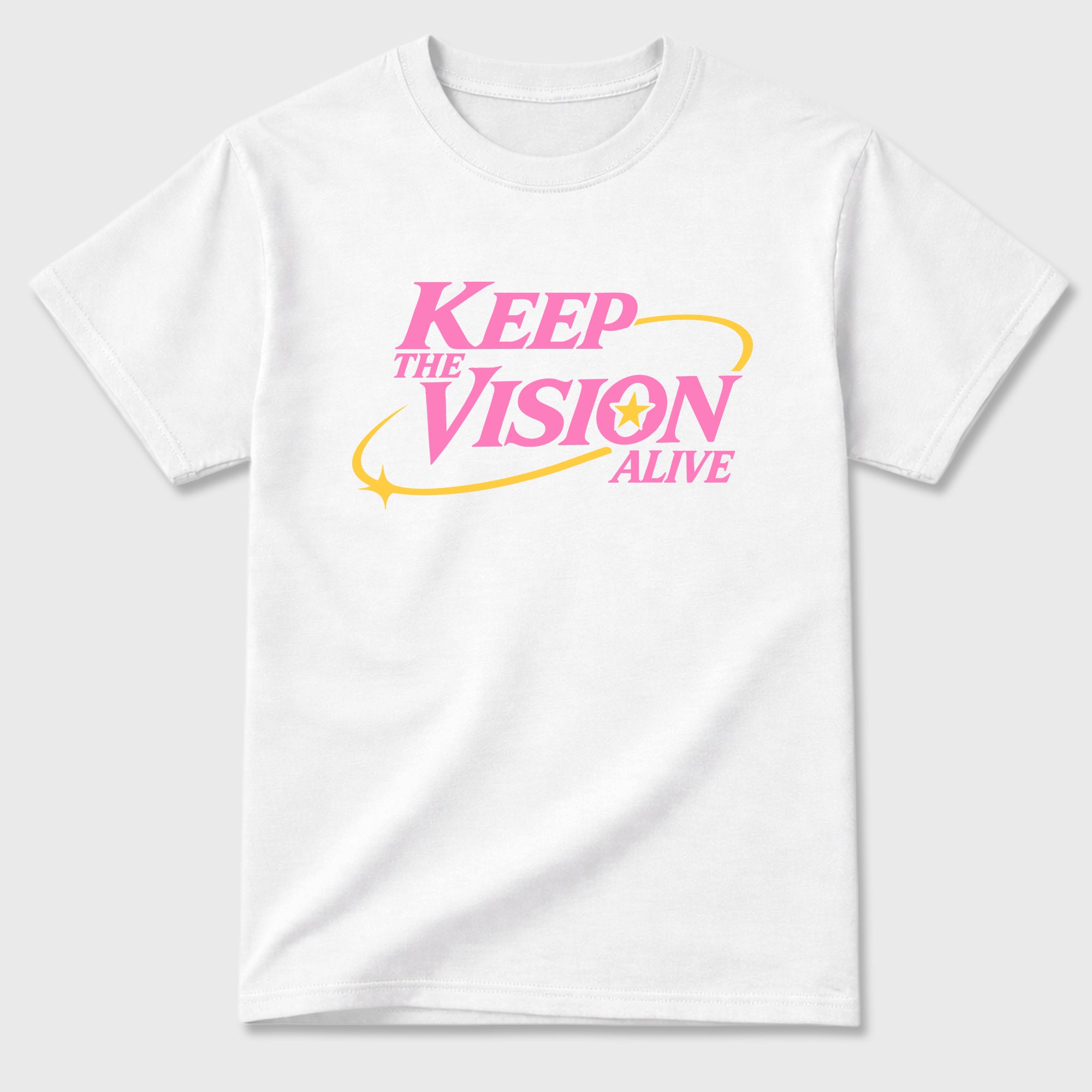 Keep The Vision Alive Graphic T-Shirt featuring original streetwear artwork designed to match the Air Jordan 4 Comic. White 2 Graphic T-Shirt.