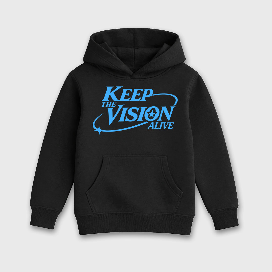 Keep The Vision Alive affordable baby and kids t-shirt designed to match the Air Jordan 5 Black Carolina, featuring coordinated Black 2 options for the perfect little sneakerhead streetwear look.