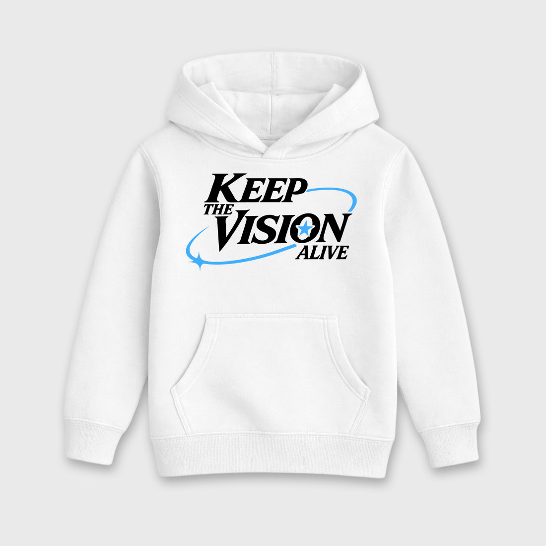 Keep The Vision Alive affordable baby and kids t-shirt designed to match the Air Jordan 5 Black Carolina, featuring coordinated White 2 options for the perfect little sneakerhead streetwear look.