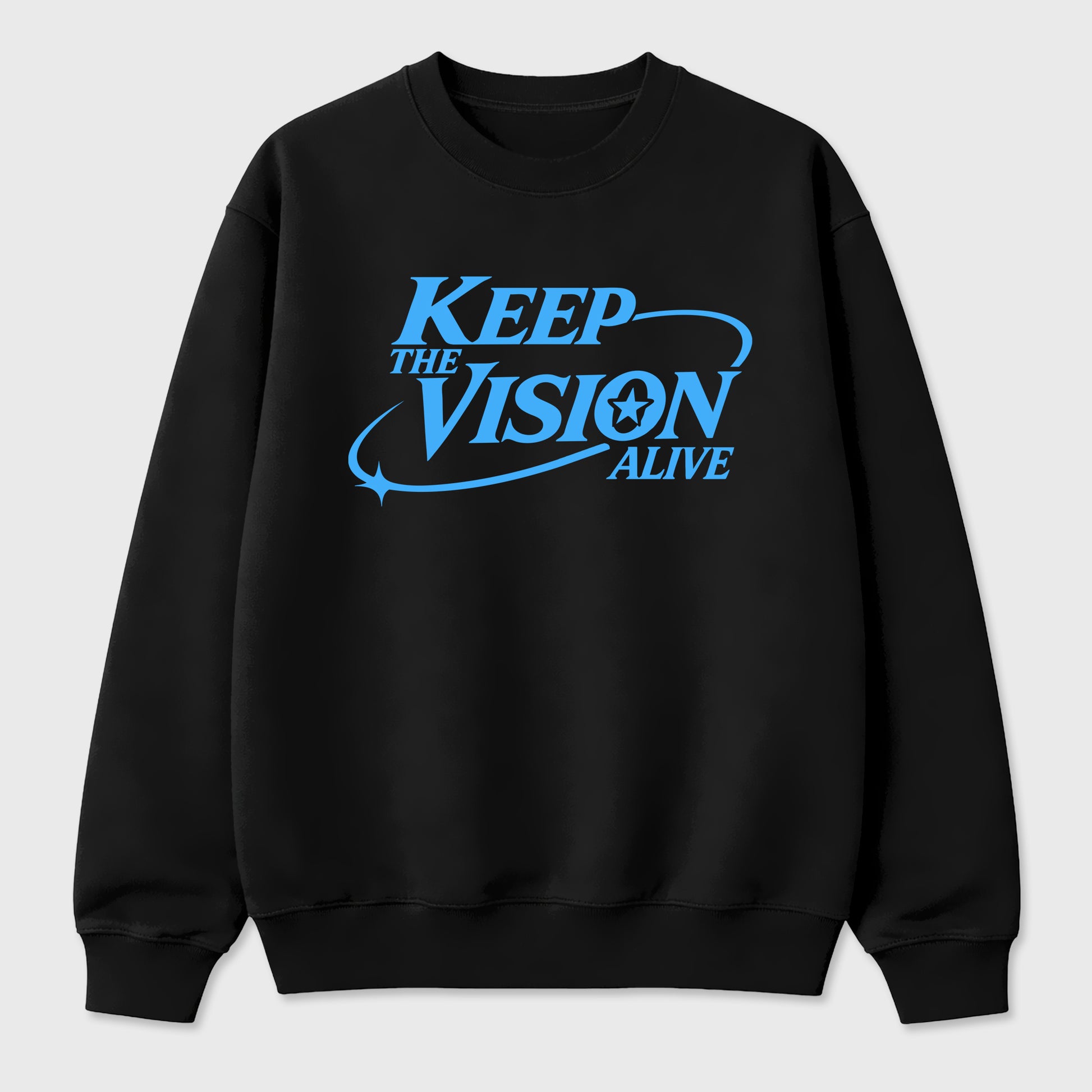 Keep The Vision Alive Graphic T-Shirt sneaker match tee designed for the Air Jordan 5 Black Carolina, featuring coordinated color options for a perfect streetwear match. Black 2 shirt.