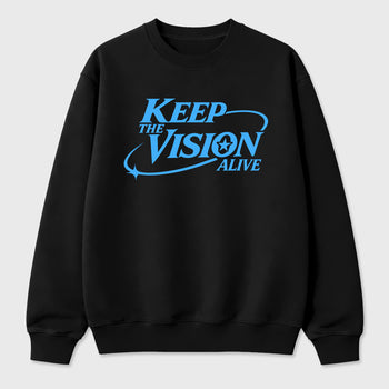 Keep The Vision Alive Graphic T-Shirt sneaker match tee designed for the Air Jordan 5 Black Carolina, featuring coordinated color options for a perfect streetwear match. Black 2 shirt.