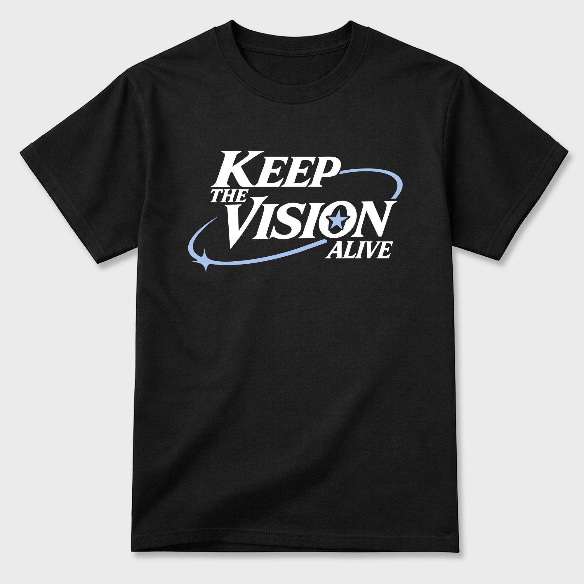 Keep The Vision Alive Graphic T-Shirt featuring original streetwear artwork designed to match the Air Jordan 6 Black and White. Black 2 Graphic T-Shirt.