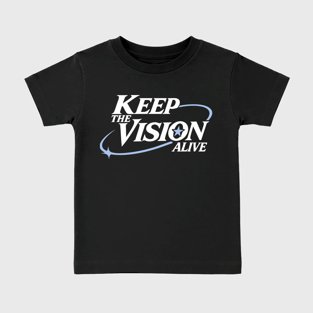 Keep The Vision Alive Baby & Kids Graphic T-Shirt featuring original artwork designed to match the Air Jordan 6 Black and White. Black 2 Kids Graphic Tee.