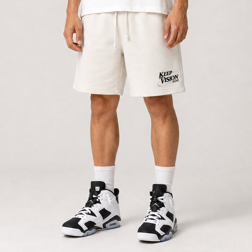 Keep The Vision Alive Premium Fleece Shorts - Air Jordan 6 Black And White
