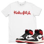 1s Black Toe Reimagined shirts to match jordans Kick Fil A sneaker match tees Air Jordan 1 Black Toe Reimagined SNRT Sneaker Release Tees unisex cotton White 1 crew neck shirts