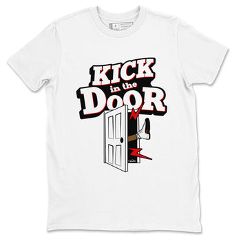 12s Taxi Flip shirts to match jordans Kick In The Door sneaker match tees Air Jordan 12 Taxi Flip SNRT Sneaker Tees streetwear brand White 2 unisex cotton tee