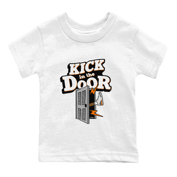 3s Georgia Peach shirt to match jordans Kick In The Door sneaker tees Air Jordan 3 Georgia Peach SNRT sneaker release tees baby toddler White 2 cotton Shirt