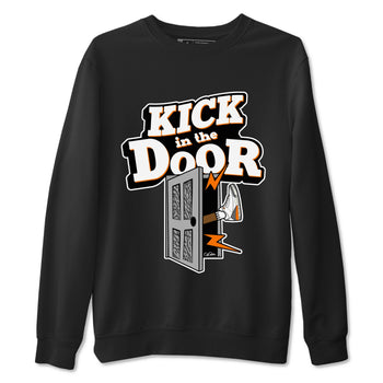 3s Georgia Peach shirt to match jordans Kick In The Door sneaker tees Air Jordan 3 Georgia Peach SNRT Sneaker Release Tees unisex cotton Black 2 crew neck shirt