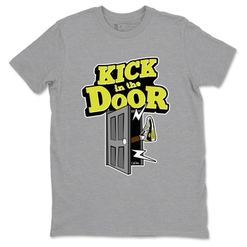 Kick In The Door sneaker match t-shirt styled to complete your fit with the Air Max 90 Cyber sneakers, shown in Heather Grey 2.