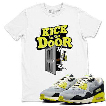 Kick In The Door sneaker match t-shirt styled to complete your fit with the Air Max 90 Cyber sneakers, shown in White 1.