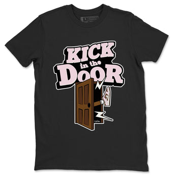 Dunk Cacao Wow And Pink Foam shirts to match jordans Kick In The Door sneaker match tees Dunk Cacao Wow And Pink Foam SNRT Sneaker Tees streetwear brand Black 2 unisex cotton tee