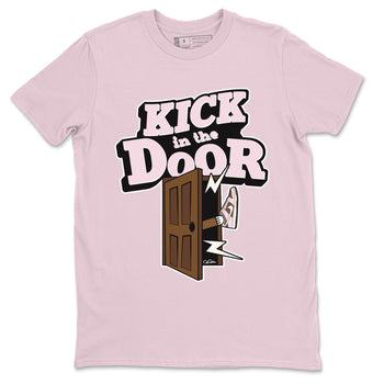 Dunk Cacao Wow And Pink Foam shirts to match jordans Kick In The Door sneaker match tees Dunk Cacao Wow And Pink Foam SNRT Sneaker Tees streetwear brand Pink 2 unisex cotton tee