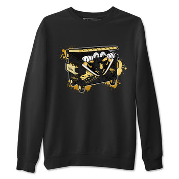 1s Black Metallic Gold shirts to match jordans Kick Trash sneaker match tees Air Jordan 1 Black Metallic Gold SNRT Sneaker Tees streetwear brand Black 2 unisex cotton tee