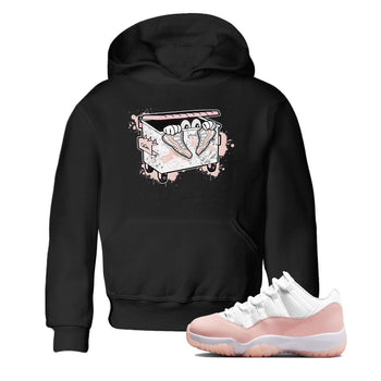 AJ11 Legend Pink shirts to match jordans Kick Trash sneaker match tees Air Jordan 11 Legend Pink SNRT Sneaker Tees streetwear brand Baby and Youth Black 1 cotton tee