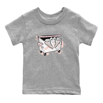 AJ11 Legend Pink shirts to match jordans Kick Trash sneaker match tees Air Jordan 11 Legend Pink SNRT Sneaker Tees streetwear brand Baby and Youth Heather Grey 2 cotton tee