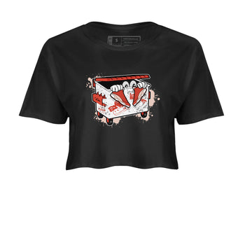 13s Dune Red shirts to match jordans Kick Trash sneaker match tees Air Jordan 13 Dune Red SNRT Sneaker Tees streetwear brand Black 2 crop tee