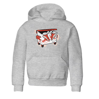 13s Dune Red shirts to match jordans Kick Trash sneaker match tees Air Jordan 13 Dune Red SNRT Sneaker Tees streetwear brand Baby and Youth Heather Grey 2 cotton tee
