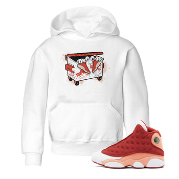 13s Dune Red shirts to match jordans Kick Trash sneaker match tees Air Jordan 13 Dune Red SNRT Sneaker Tees streetwear brand Baby and Youth White 1 cotton tee