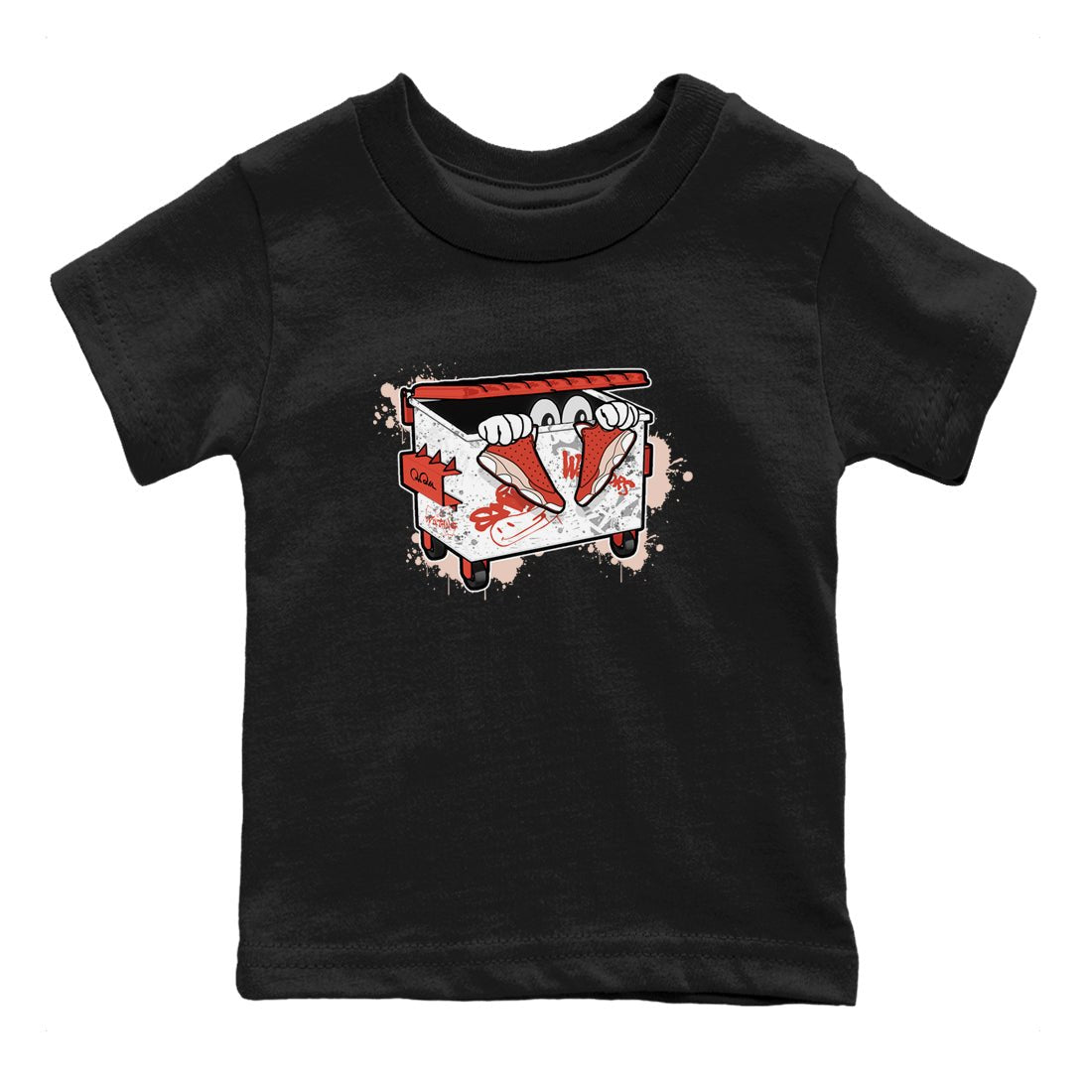 13s Dune Red shirts to match jordans Kick Trash sneaker match tees Air Jordan 13 Dune Red SNRT Sneaker Tees streetwear brand Baby and Youth Black 2 cotton tee