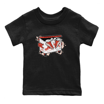 13s Dune Red shirts to match jordans Kick Trash sneaker match tees Air Jordan 13 Dune Red SNRT Sneaker Tees streetwear brand Baby and Youth Black 2 cotton tee