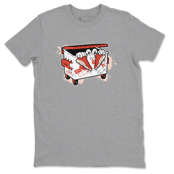 13s Dune Red shirts to match jordans Kick Trash sneaker match tees Air Jordan 13 Dune Red SNRT Sneaker Tees streetwear brand Heather Grey 2 unisex cotton tee