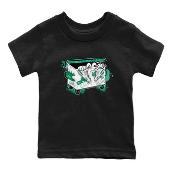 4s Oxidized Green shirts to match jordans Kick Trash sneaker match tees Air Jordan 4 Oxidized Green SNRT Sneaker Tees streetwear brand Baby and Youth Black 2 cotton tee