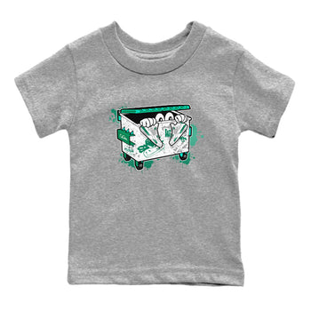 4s Oxidized Green shirts to match jordans Kick Trash sneaker match tees Air Jordan 4 Oxidized Green SNRT Sneaker Tees streetwear brand Baby and Youth Heather Grey 2 cotton tee