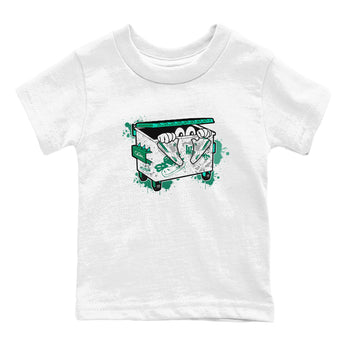 4s Oxidized Green shirts to match jordans Kick Trash sneaker match tees Air Jordan 4 Oxidized Green SNRT Sneaker Tees streetwear brand Baby and Youth White 2 cotton tee
