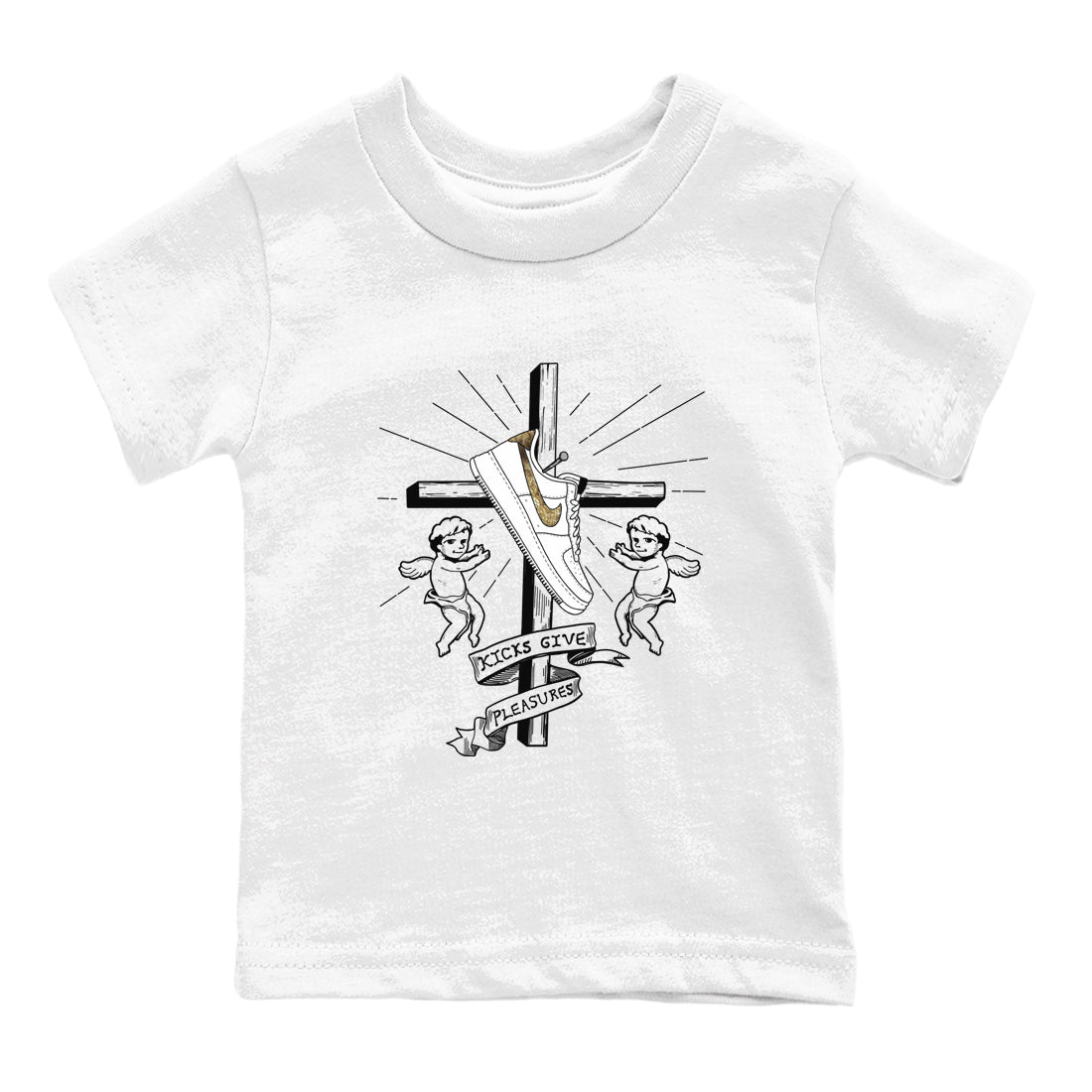 Air Force 1 Ivory Snake shirt to match jordans Kicks Give Pleasures sneaker tees Air Force 1 Ivory Snake SNRT sneaker release tees baby toddler White 2 cotton Shirt