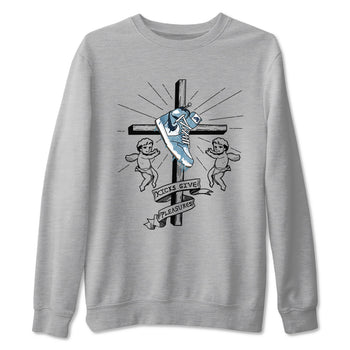 1s Denim shirts to match jordans Kicks Give Pleasures sneaker match tees Air Jordan 1 Denim SNRT Sneaker Tees streetwear brand Heather Grey 2 unisex cotton tee