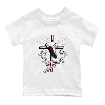 Air Jordan 12 Red Taxi shirts to match jordans Kicks Give Pleasures sneaker match tees 12s Red Taxi SNRT sneaker release tees baby toddler White 2 cotton Shirt