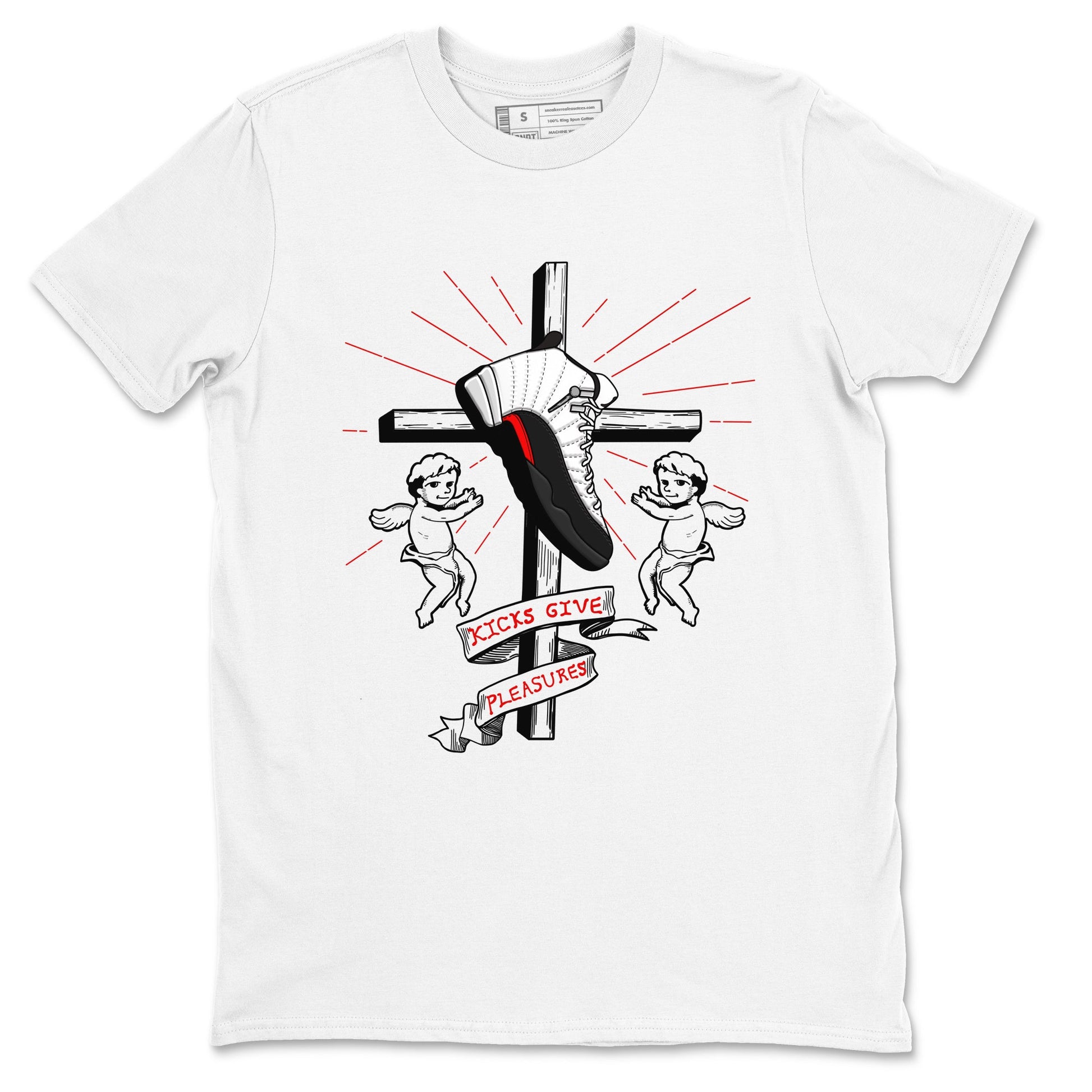 Air Jordan 12 Red Taxi shirts to match jordans Kicks Give Pleasures sneaker match tees 12s Red Taxi SNRT sneaker release Tees unisex cotton White 2 crew neck shirt