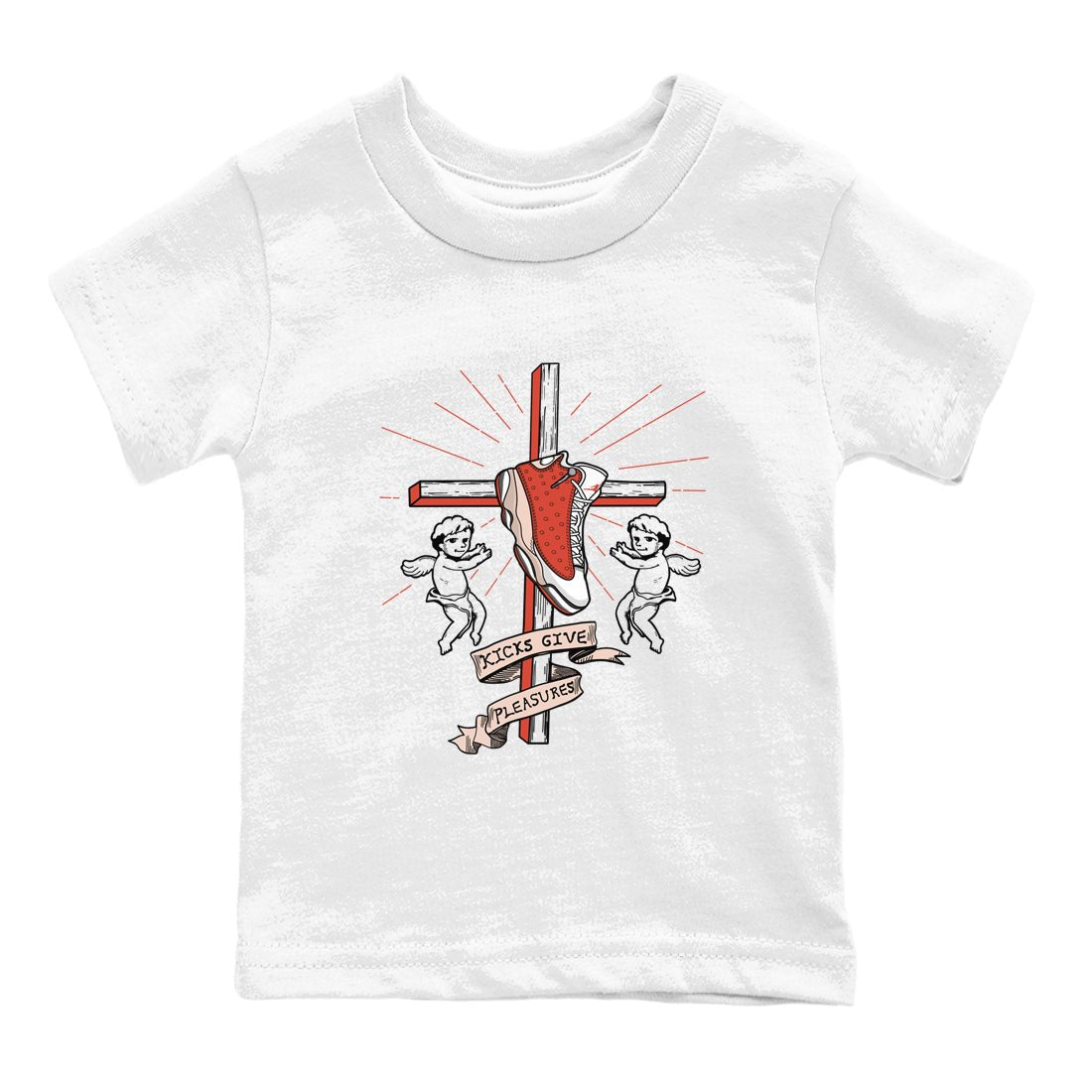 13s Dune Red shirts to match jordans Kicks Give Pleasures sneaker match tees Air Jordan 13 Dune Red SNRT Sneaker Tees streetwear brand Baby and Youth White 2 cotton tee