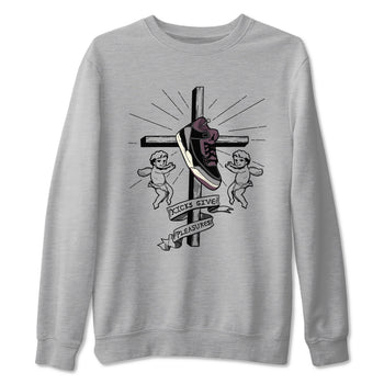 3s A Ma Maniere x Black shirts to match jordans Kicks Give Pleasures sneaker match tees A Ma Maniere x Air Jordan 3 “Black” SNRT Sneaker Tees streetwear brand Heather Grey 2 unisex cotton tee