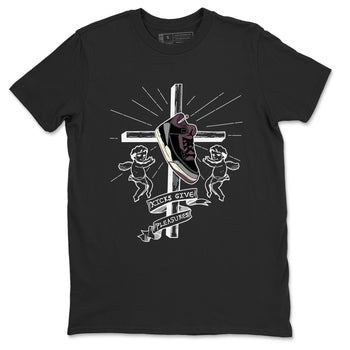 3s A Ma Maniere x Black shirts to match jordans Kicks Give Pleasures sneaker match tees A Ma Maniere x Air Jordan 3 “Black” SNRT Sneaker Tees streetwear brand Black 2 unisex cotton tee