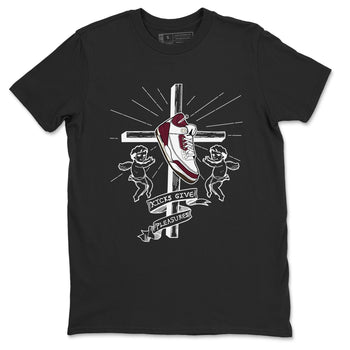 AJ3 A Ma Maniere x Burgundy Crush shirts to match jordans Kicks Give Pleasures sneaker match tees A Ma Maniére x Air Jordan 3 "Burgundy Crush" SNRT Sneaker Tees streetwear brand Black 2 unisex cotton tee