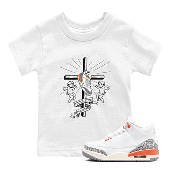 AJ3 Georgia Peach shirt to match jordans Kicks Give Pleasures sneaker tees Air Jordan 3 Georgia Peach SNRT sneaker release tees baby toddler White 1 cotton Shirt