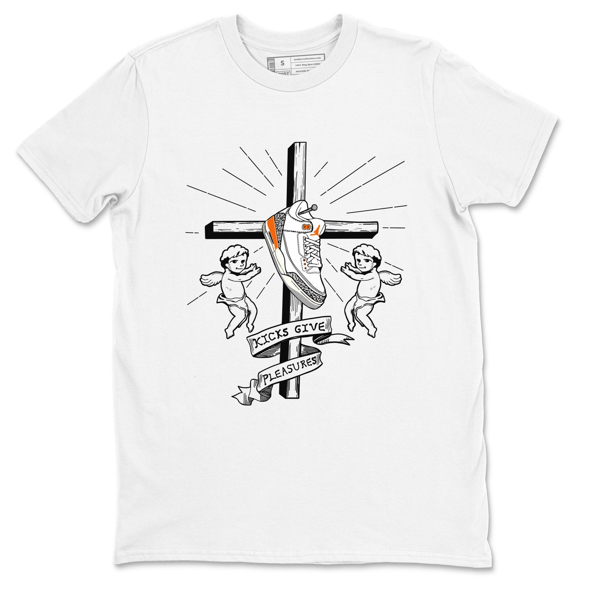 AJ3 Georgia Peach shirt to match jordans Kicks Give Pleasures sneaker tees Air Jordan 3 Georgia Peach SNRT Sneaker Release Tees unisex cotton White 2 crew neck shirt