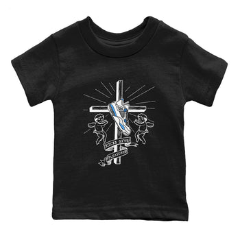4s Military Blue shirt to match jordans Kicks Give Pleasures sneaker tees Air Jordan 4 Military Blue SNRT sneaker release tees baby toddler Black 2 cotton Shirt